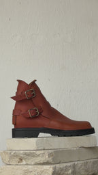 Cognac Brass Boot