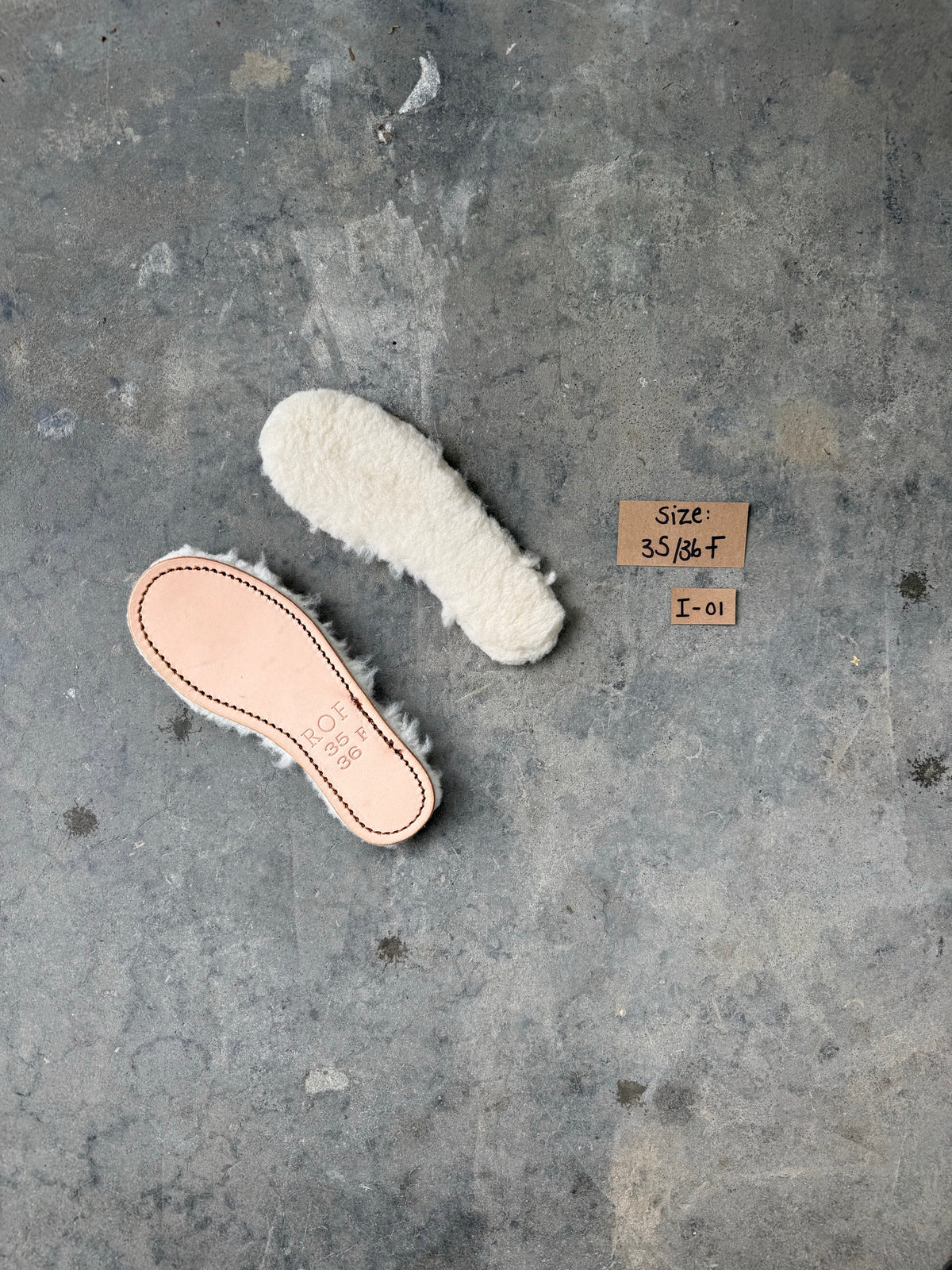 Sheepskin Insole sample I-01