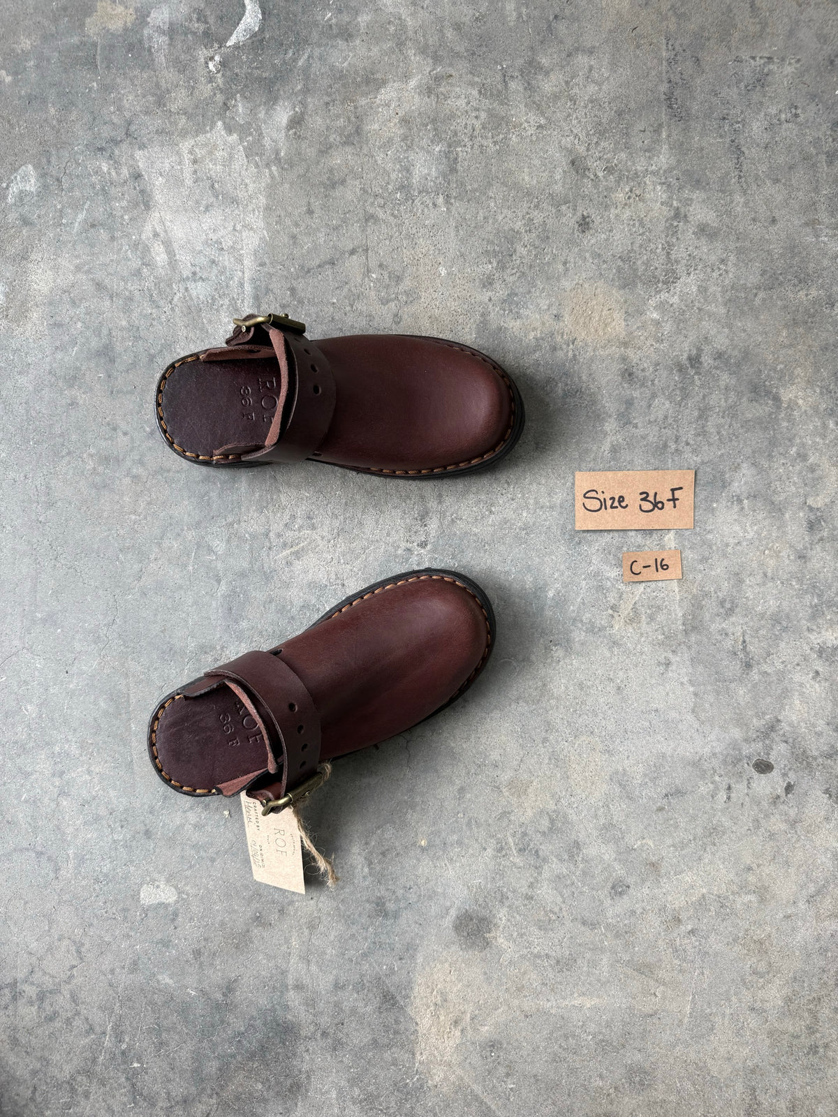Brown Karoo Clog sample C-16