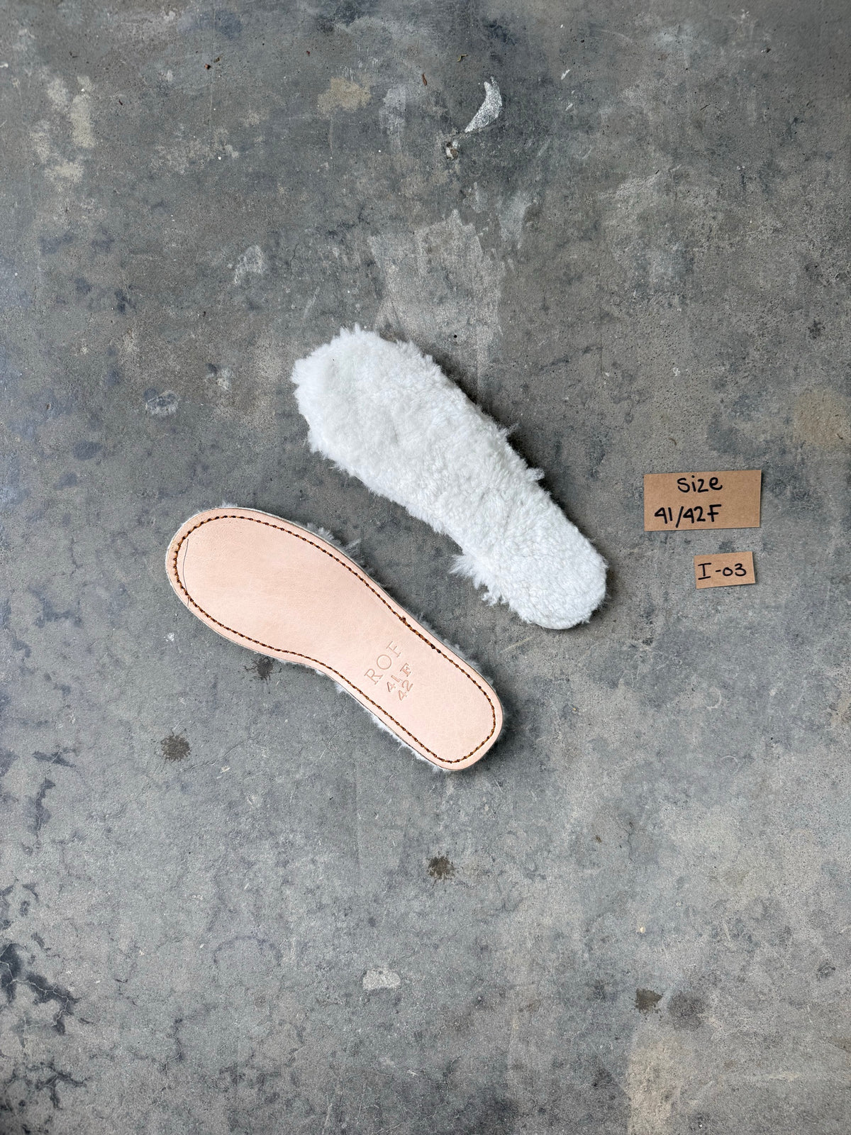 Sheepskin Insole sample I-02