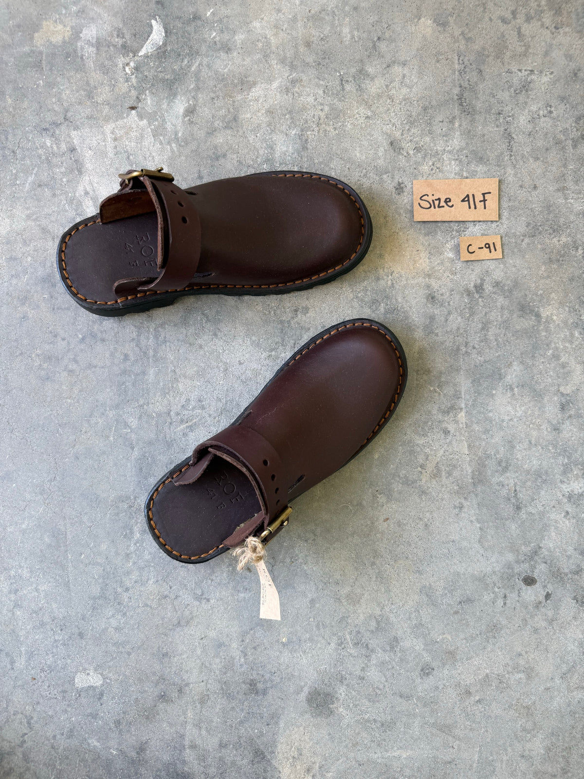 Brown Karoo Clog sample C-91