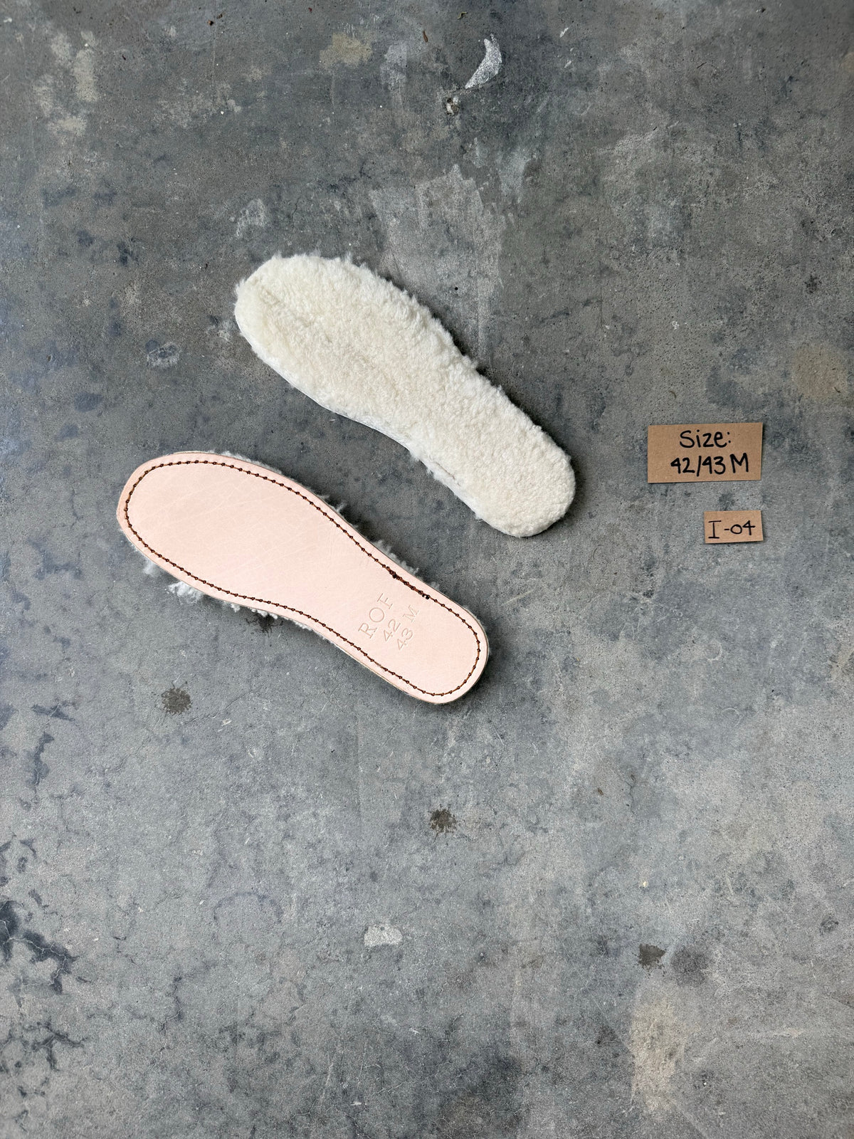 Sheepskin Insole sample I-04
