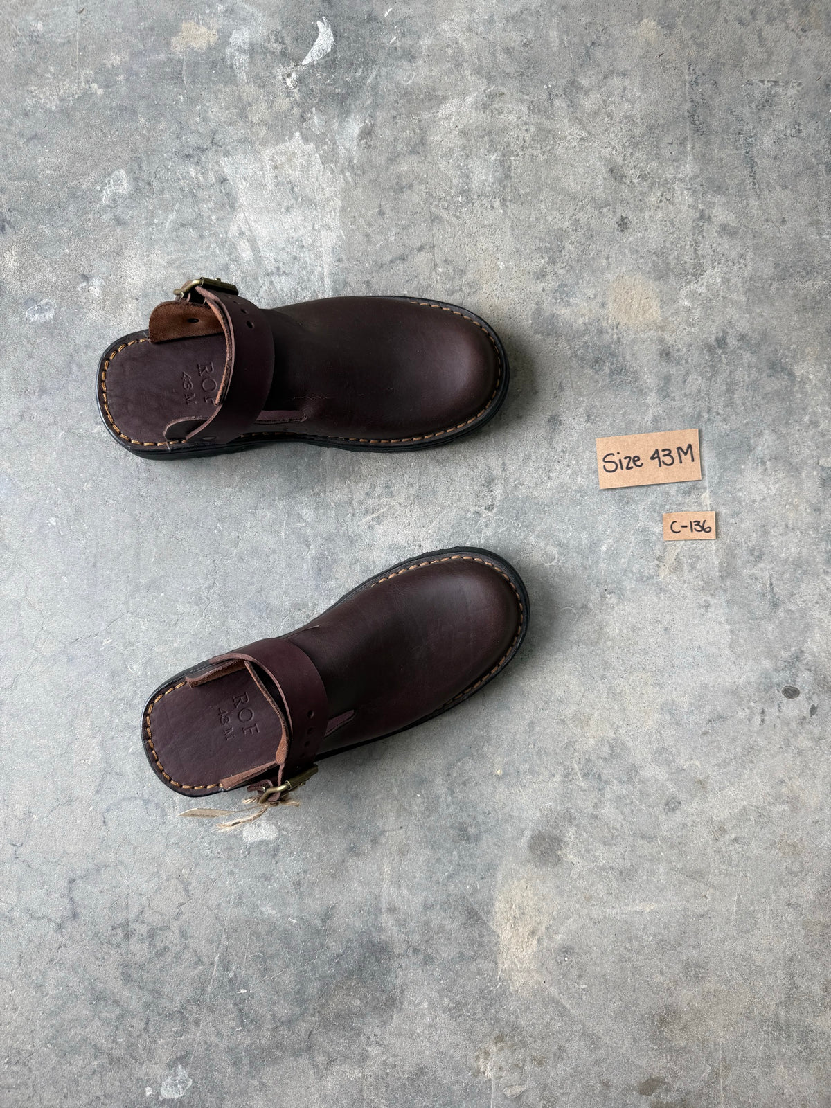 Brown Karoo Clog sample C-136