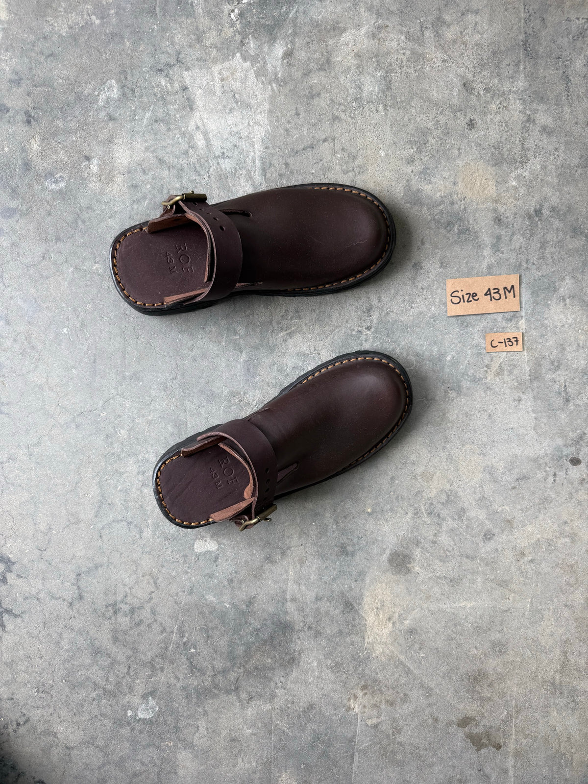 Brown Karoo Clog sample C-137
