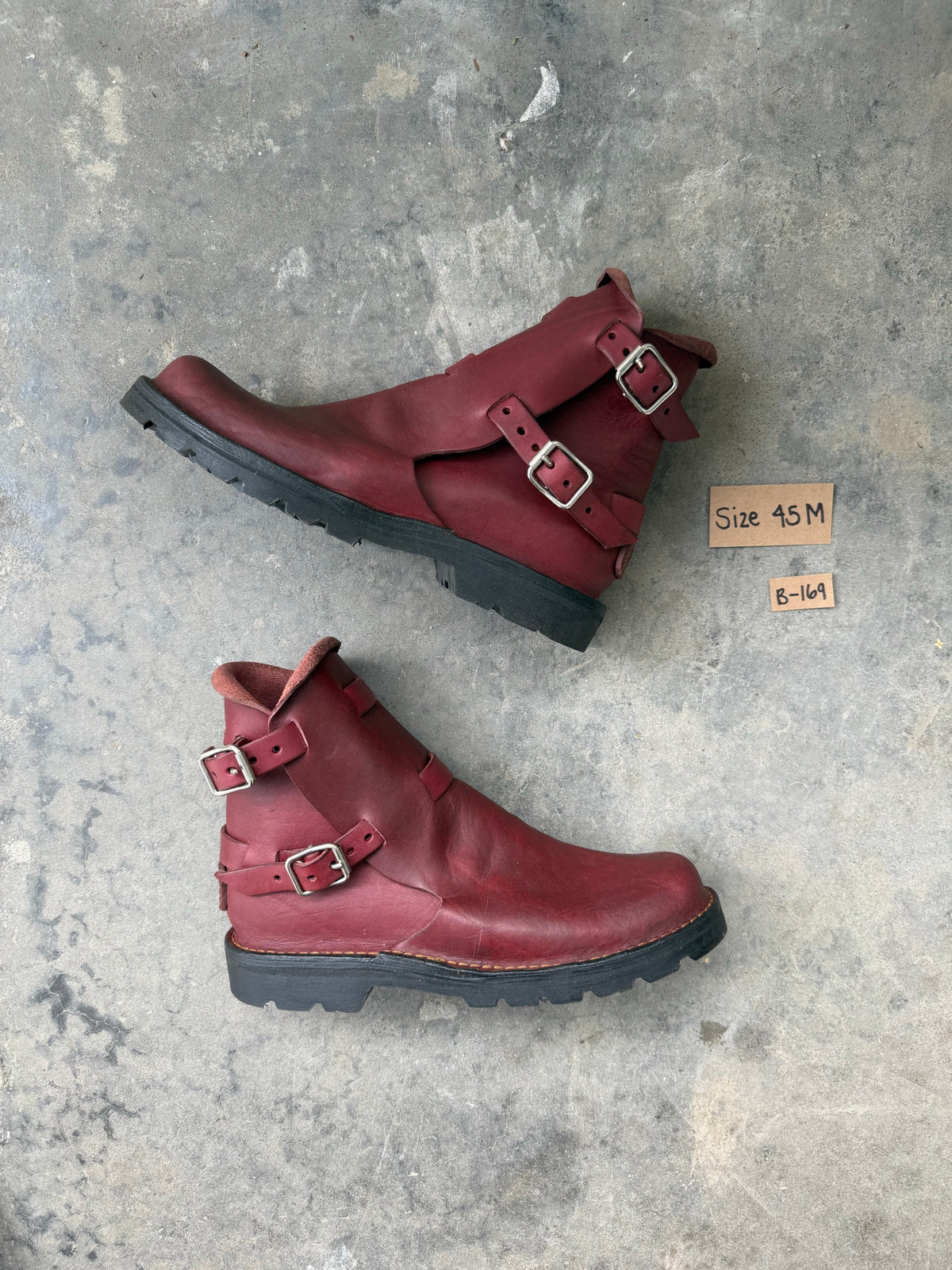 Burgundy Tankwa Boot sample B-169