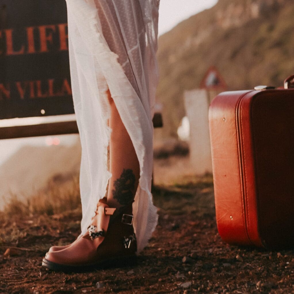 Cognac Macramé Straps 5 Cognacfarbene Makramee-Riemen - Bild 6