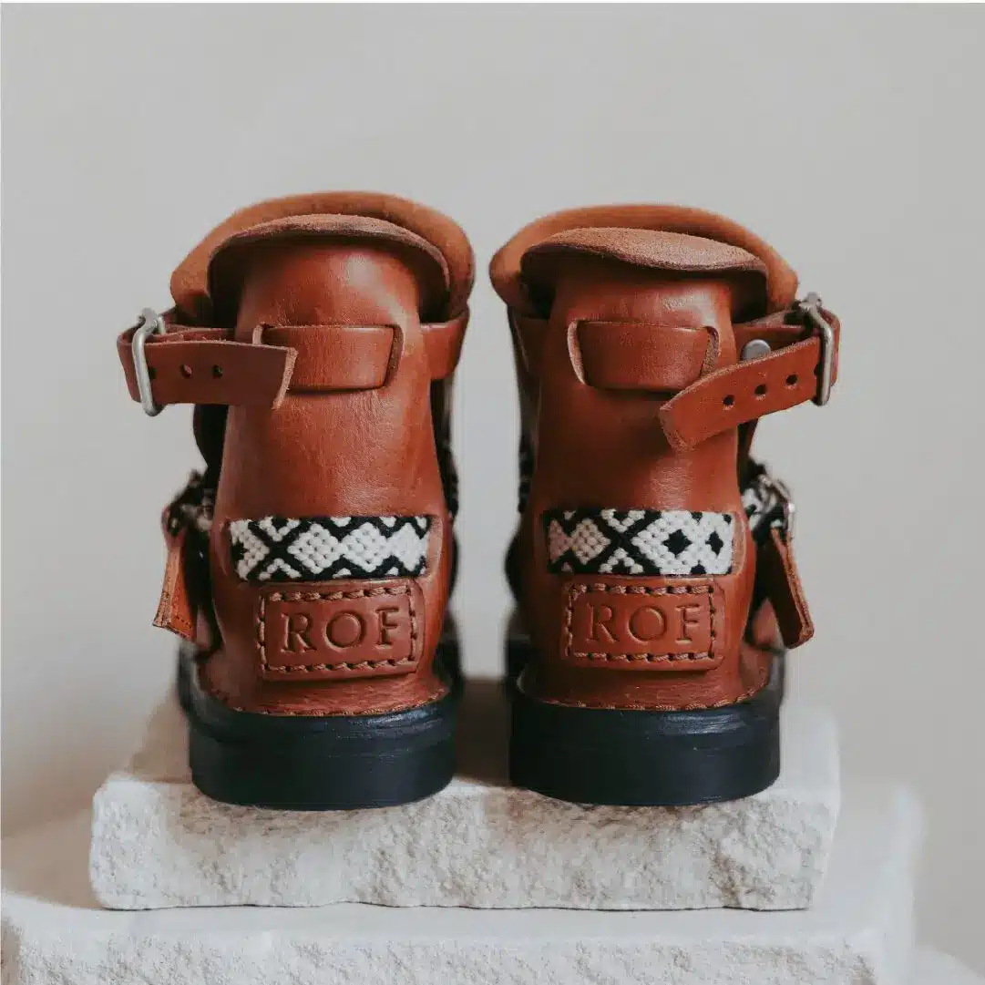 Cognac Macramé Straps 2 Cognac Macramé Straps - Image 3