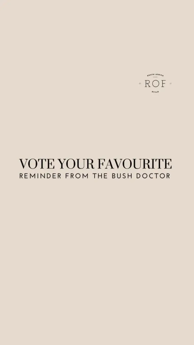 A reminder from the Bush Doctor to vote for your favourite Karoo Clog colour!

As he says “any colour works”, so pick your favourite on our website, rof-style.com 🤎 Every vote counts!