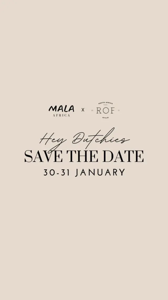 Dutchies, this one’s for you 👀ROF-Style x MALA are bringing you a physical sample sale with discounts up to 50% in Putten at the end of January.We’re planning to fill Saturday, 31st Jan first (11:00–15:00) and, if there’s enough interest, we’ll open up 30th Jan, Friday, afternoon (15:00–18:00) as well.To keep things calm and personal, shopping will be by appointment only.📍 Putten🗓 Friday 30 &amp; Saturday 31 January 2026📩 To book a slot, email julia@rof-style.comLimited pieces, all handmade in Africa, quality finds and a collaboration we’re very excited about. If you’ve been waiting for a moment like this, this is it 🤎